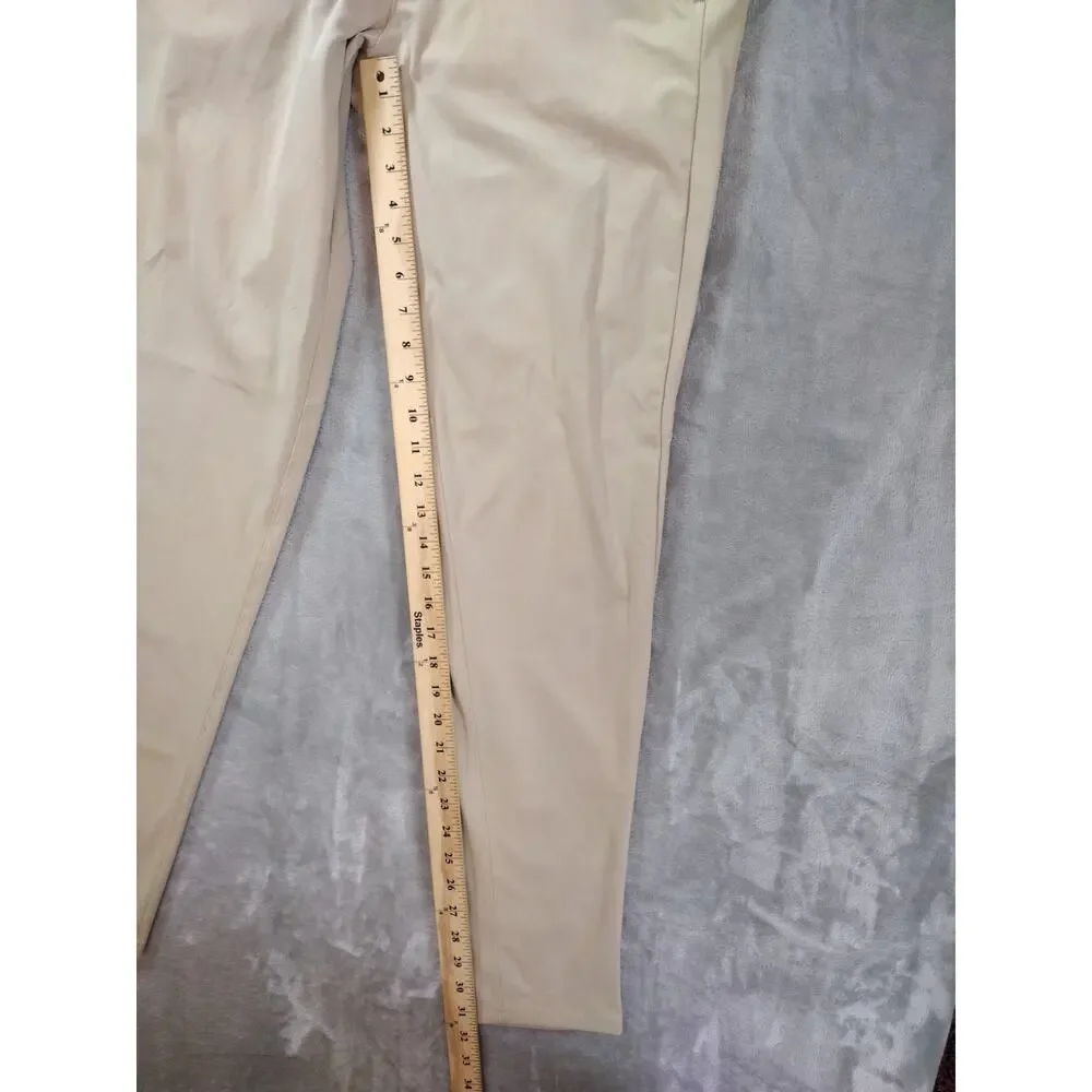 Lululemon Slim Commission Pants Mens 31x31 Khaki Warpstreme Preppy Golf Athletic